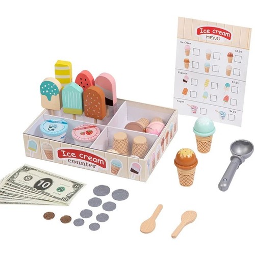 Ice cream counter playset - counter, for