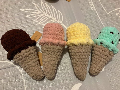 Handmade crocheted plush - plush, ice