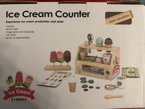 New child wooden ice cream - ice,