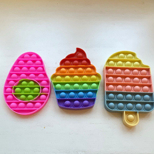 Silicone pop food fidget - silicone,