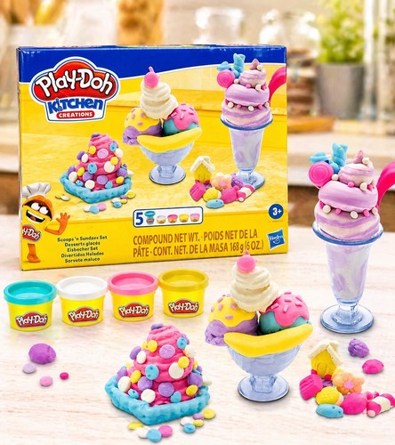 Play doh ice cream sundae - play-doh,
