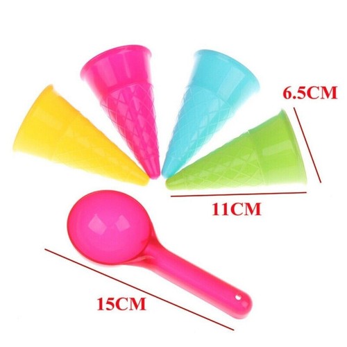 5pcs ice cream toys - cone, scoop