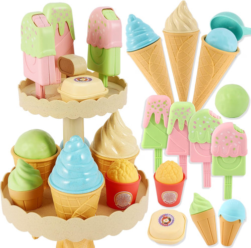 Aoleva toy ice cream play - toy, food