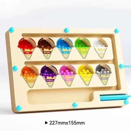 Magnetic maze montessori toy - montessori,