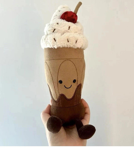 Plush milkshake ice cream - milkshake,
