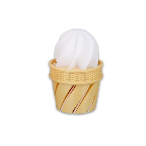 Printed ice cream cone - 3d,