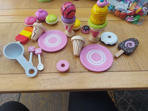 Wooden handpainted toy food - handpainted,