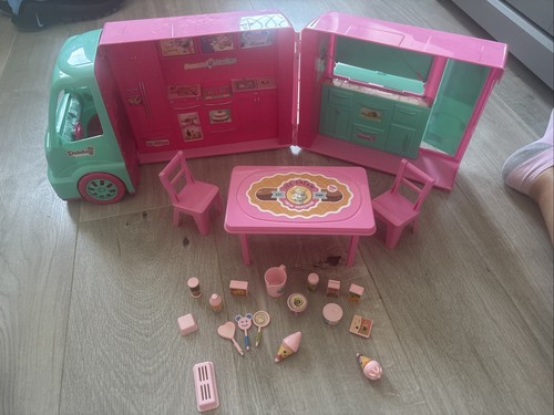 Ice cream truck table - cream, and