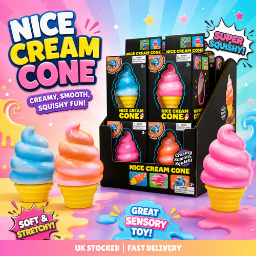 Blue nice cream - cone,