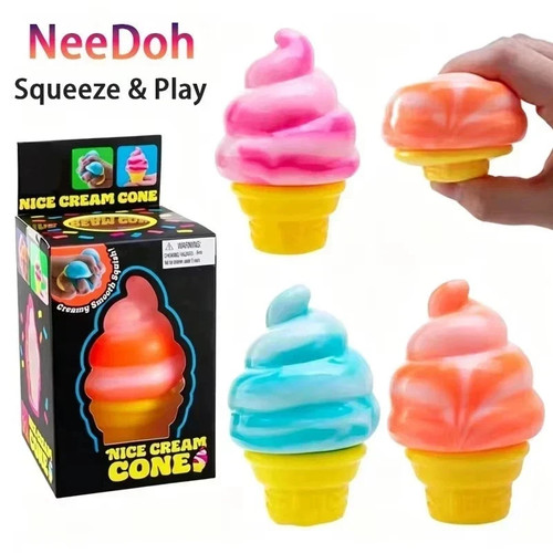 Needoh nice cream - cream, cone