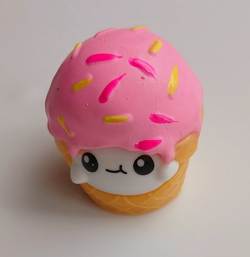 Tiny rubber ice - ice-cream, figure