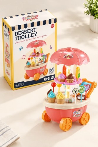 Kids dessert trolley pretend - dessert,