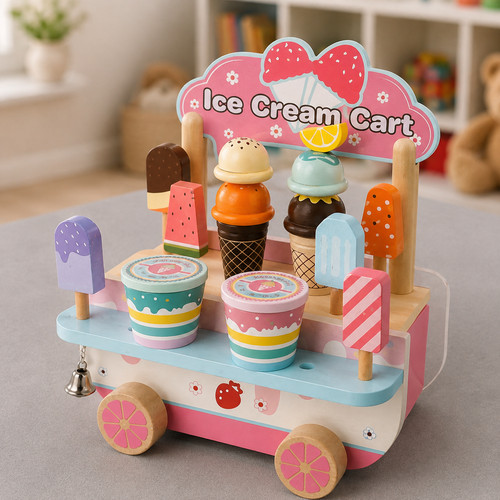 Dreamon wooden ice cream - dreamon, cart