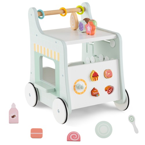 Toy green wooden - wooden, walker