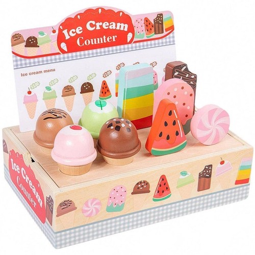 Wooden ice cream - cream, with