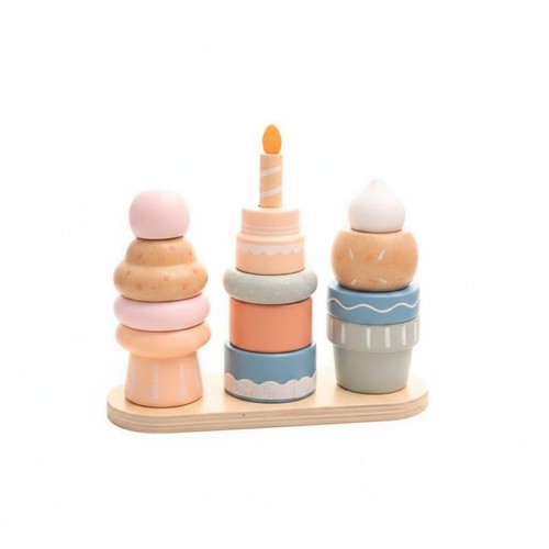 Wooden dessert stacker - wooden,