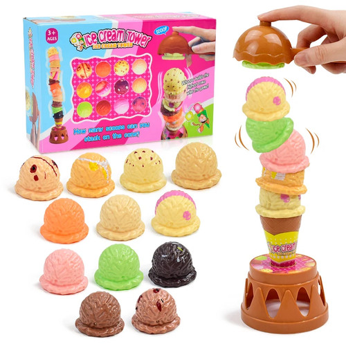 Kids ice cream stacking toy - stacking,