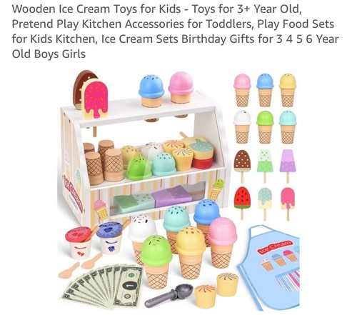 Wooden ice cream toys for - wooden,