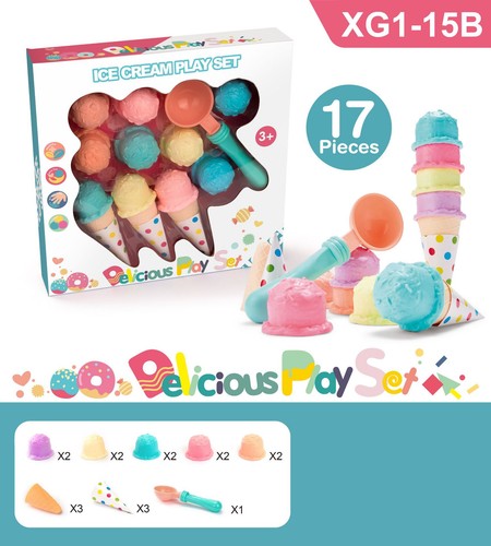 17pcs kids ice cream - cream, play