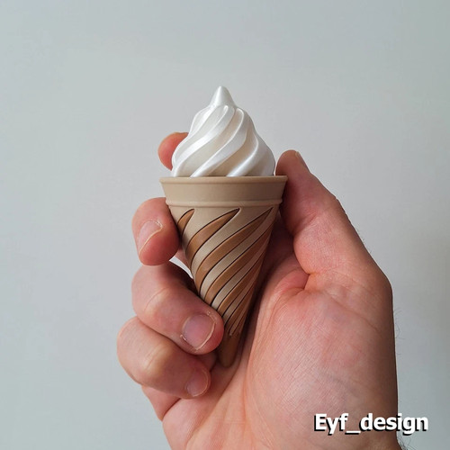 Spiral ice cream cone - spiral, toy