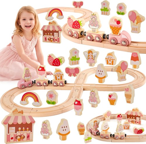 Girls wooden train - girls,