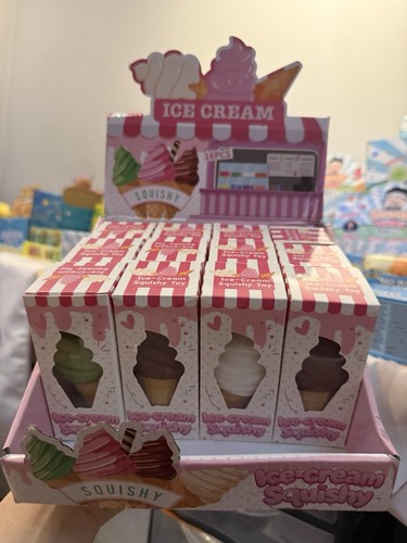 Crunchy ice cream squishy toy - ice,
