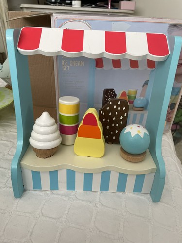 Wooden ice cream - wooden, set