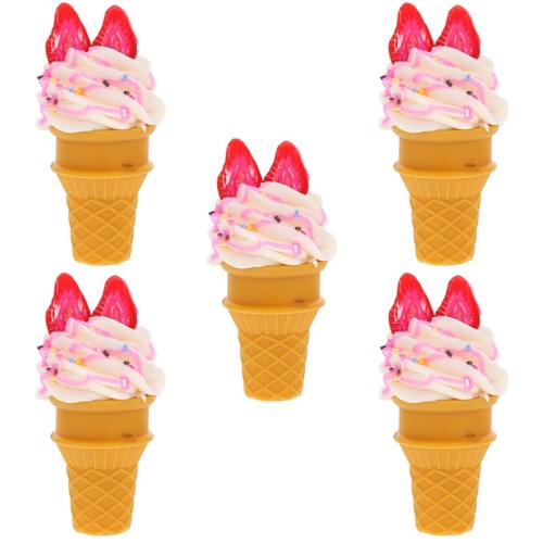 5pcs simulation ice cream - 5pcs, cone